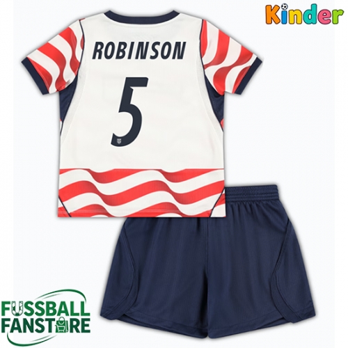 Vereinigte Staaten Antonee Robinson #5 Replik Heimtrikot Kinder WM 2026 Kurzarm (+ Kurze Hosen)